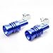 Aluminum Alloy Universal Turbo Sound Exhaust Muffler Pipe Whistle Car Roar Maker Red (blue, XL)