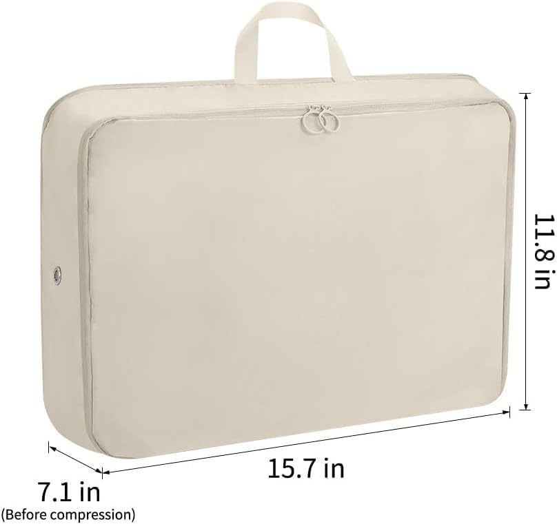 Image of Compression Packing Cubes for Suitcase Travel Luggage Organizer Bags Set Packing Organizers Compression Suitcase Bag Travel Essential Bag (2)