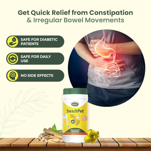 Image of Natural Laxative Granules | Ayurvedic Churan for Constipation, Hard Stool, Indigestion, Acidity, Heartburn, Gas, Bloating, Reflux, Abdominal Pain & Stomach Ulcer | Supports Detox & Gut Health | Probiotic, Sugar-Free, Herbal Stool Softener & Natural Bowel Regulator - 150g Pack of 3