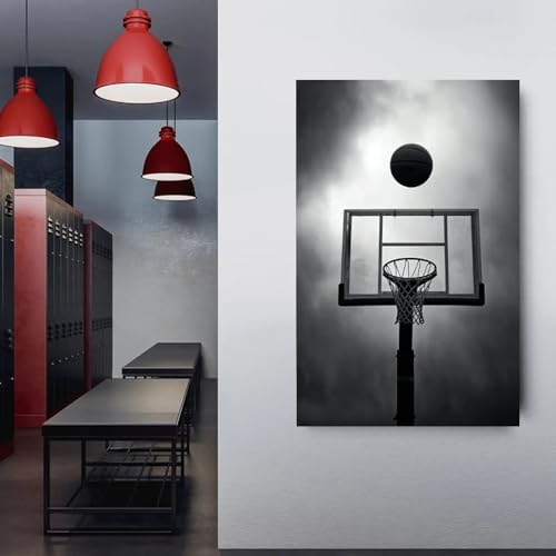 Affiche basket murale pour revitaliser un mur blanc vide - 2