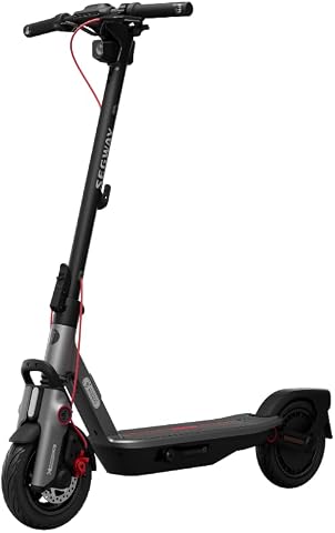 Segway Segway-Ninebot F3 D, E-Scooter mit Straßenzulassung für Erwachsene, 70km Reichweite im Eco-Modus, 120kg Tragfähigkeit, doppelte hydraulische Federung, Smart Display, Schwarz