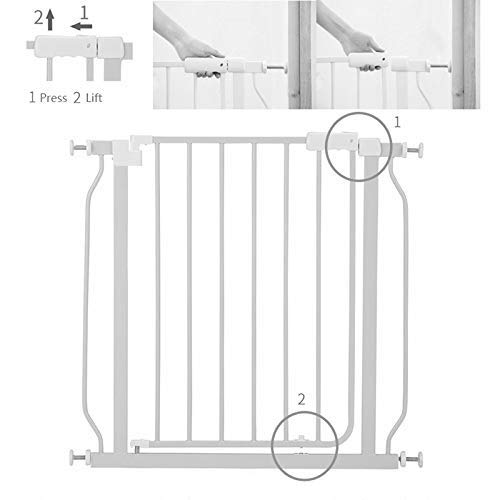 Haustierschutzgitter – Laufgitter für Hunde und Haustiere – verstellbare Indoor-Zäune für Hunde & Katzen – Türstopper & Treppengitter – Höhe 93–99 cm – Sichere Haustiereindämmung