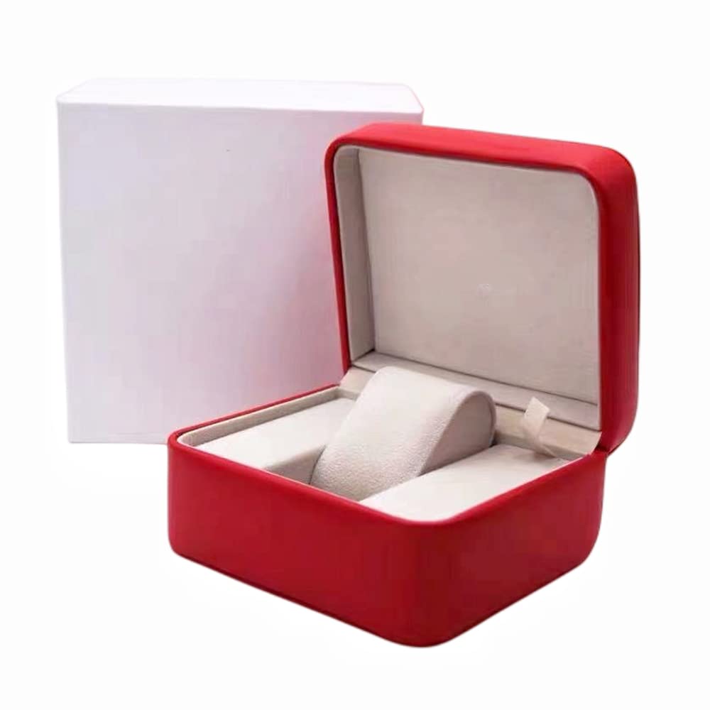 Rote Uhrenbox Uhren-Anzeige-Box High-End-Geschenkbox Uhrenarmband-Aufbewahrungsbox für Om-ega Se-ama-ster Planet Ocean