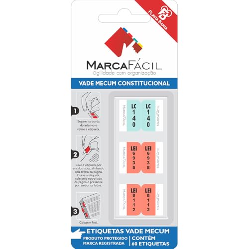 Etiquetas Vade Mecum Constitucional Flávia Bahia ..