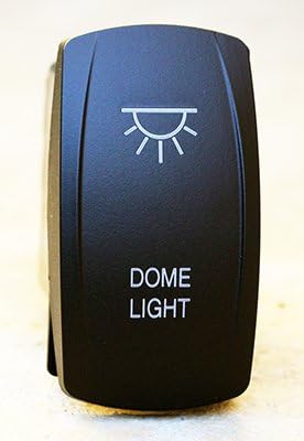 Rocker Switch Dome Light 12v UTV universal [Amber backlight]