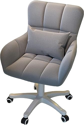 PVYGDXYI Silla giratoria de Oficina, sillón de tocador para Ocio, Silla de Escritorio giratoria para computadora, Altura Ajustable + 360° con polea (Color: n.º 3)