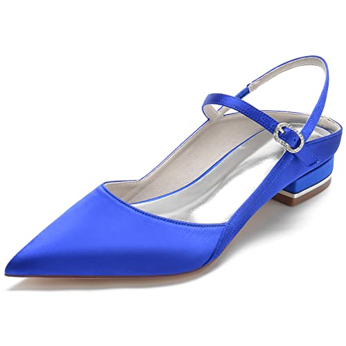 Sandales plates d'été bout pointu raffinement mariée dress style slingback