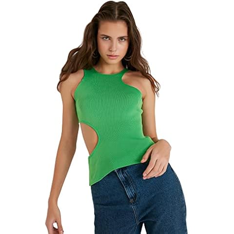 Trendyol Green Slim Fit Knitwear Blouse Cover