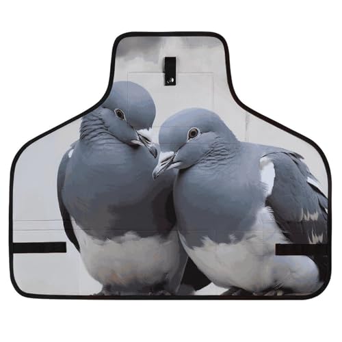Delantal de trabajo unisex con bolsillos ajustable miniatura 1