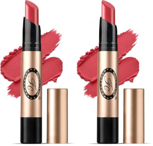 Image of Fashion Colour Supreme Lasting Honey Lip Non Transfer Lipstick 2.6g | Lipstick For Women | Available in 18 Super Creamy Shades | (314- Ruby Red, 2.6g) (Pack of 2)
