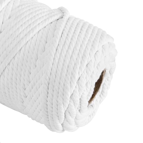 Fil macramé 6mm robuste pour fabriquer des suspensions de plantes en coton