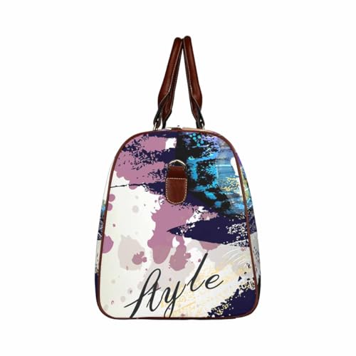 Weekender Bags For Women Travel Butterflies Travel Duffel Bag Underseat Foldable Carry-On Luggage For Women(Type-1,18.62"x 8.5"x 9.65")3