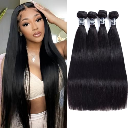 Amella Hair Brazilian Straight Human Hair 4 Bundles 18