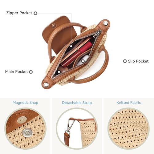 Mini Tote para mujer con correa ajustable y asa superior miniatura 4