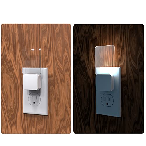 Oviitech Superior Night Light With Dusk To Dawn Light Sensor At Bottom, Light In Warm White For Hallway, Bedroom, Living Room, Bathroom And Other Scenes, Ul Certified, White, 4 Pack #TOP4