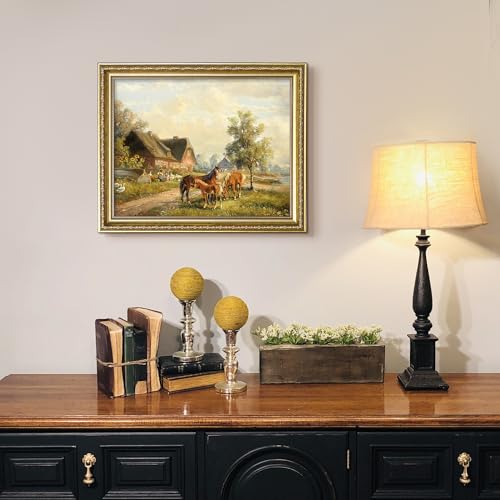 Image of upsimples Vintage 11x14 Picture Frame, Antique Gold Frames, 2 Pack
