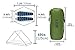 LANSHAN Ultralight Tent 3-Season Waterproof Backpacking Tent for 2 Person Camping, Climbing, Hiking, Travelling, Mountaineering, 2-Person, Green