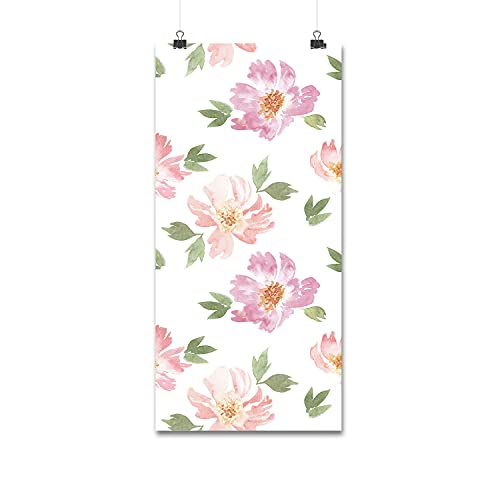 Magic-Stick Papier Peint Fleurs Florales Lessivable et Repositionnable