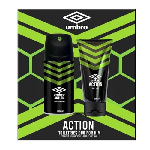 Umbro Action Body Spray 150ml And Body Wash 150ml