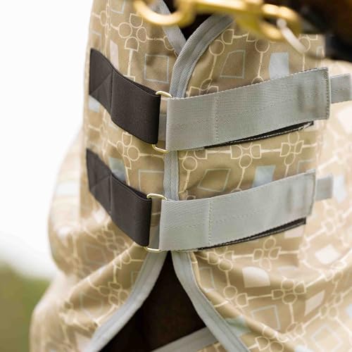 Image of Equinavia Norse Turnout Neck Cover No Fill | 600 Denier - Slate Grey /Light Olive - S