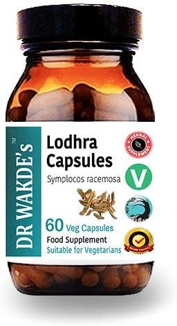DR WAKDE's Organic Lodhra Capsules (Symplocos racemosa) I 100% Natural Herbal Supplement I 60 Veggie Capsules