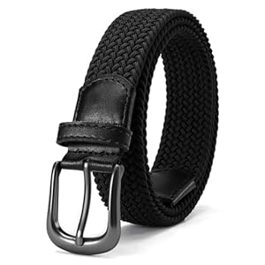 CHAOREN Boys Belt for Golf, Elastic Kids Belts for Kids, Braided Stretch Youth Baseball Belt