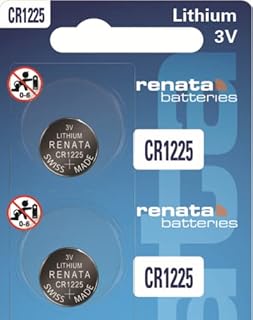 Renata CR1225 Batteries - 3V Lithium Coin Cell 1225 Battery (2 Count)