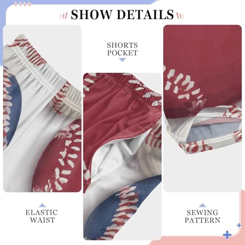 ZZXXB Colorful Baseball Boys Long Pants Soft Trousers Elastic Waist Kids Lounge Bottoms with Pockets S-XL4