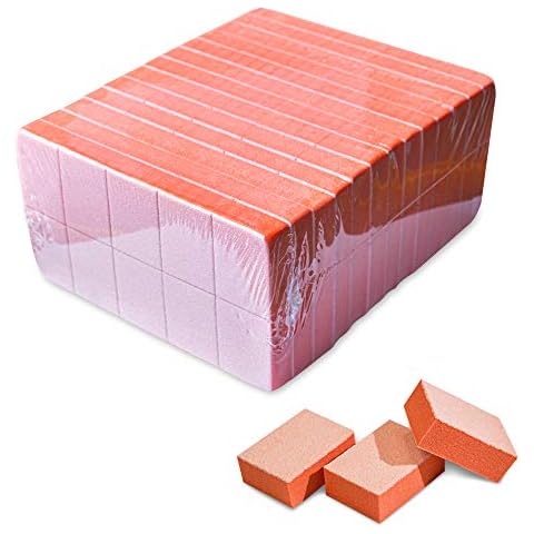 Karlash Nail Mini Orange Buffer Block File 80/100 Grit 2 Sided (130 Count) Cover