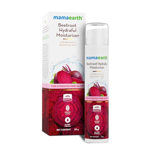 MAMAEARTH Beetroot Hydraful Moisturizer With Beetroot & Hyaluronic Acid 1.76 Oz/50g