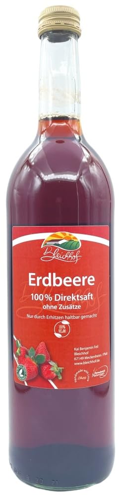 BLEICHHOF® Erdbeersaft - Direktsaft, vegan (12x0,72l)
