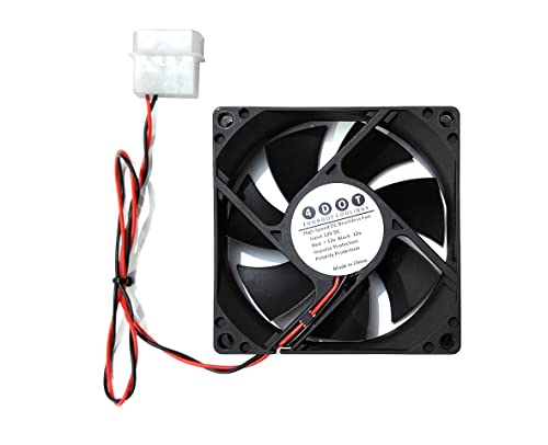Image of 4 DOT FOURDOT COOLINGS 80Mm 3Inch Axial Cabinet Cooling Desktop PC Fan Model 8025 12V Dc (With Molex Smps Connector)