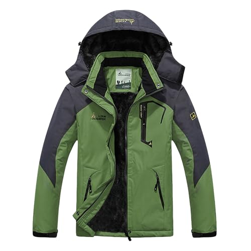 マウンテンパーカー メンズ 大きいサイズ ウィンドブレーカー 防風 撥水 多機能 登山服 厚手 裏起毛 暖かい 中綿ジャンパー 長袖 フード付き シンプル 冬服 ゆったり カジュアル トップス 前開き ジップアップ 着やすい アウトドア 登山 普段着 防寒