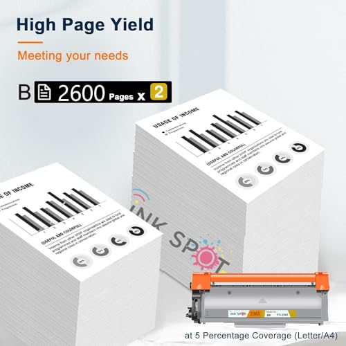 Image of INKSPOT TN-2365 Toner Cartridge for Brother TN-2365 Compatible for Brother HL-L2321D, L2361DN, L2366DW, L2320d, DCP-L2541DW, L2520D, MFC-L2701D, L2701DW