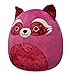 Squishmallows Original 8in Olivieri The Maroon Raccoon with Velvet Accents – Official Jazwares Plush (Little)