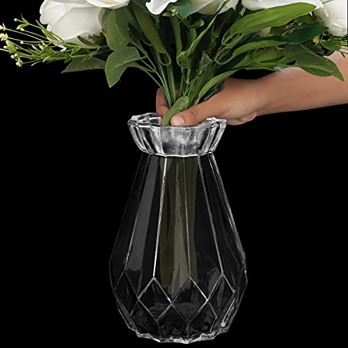 Belle Vous Helder Kristal Glas Vazen (2 Pak) – 15 cm – Modern Decoratieve Cylinder Glas Bloemen Vaas Set voor Huis Kopstuk en Kantoor Decoratie - Afbeelding 4
