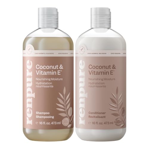 Renpure Coconut and Vitamin E Shampoo and Conditioner Set