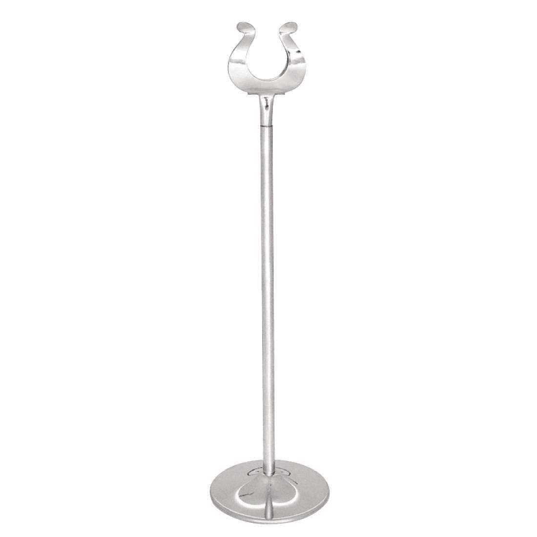 Olympia Silver Stainless Steel Table Number Stand 305Mm