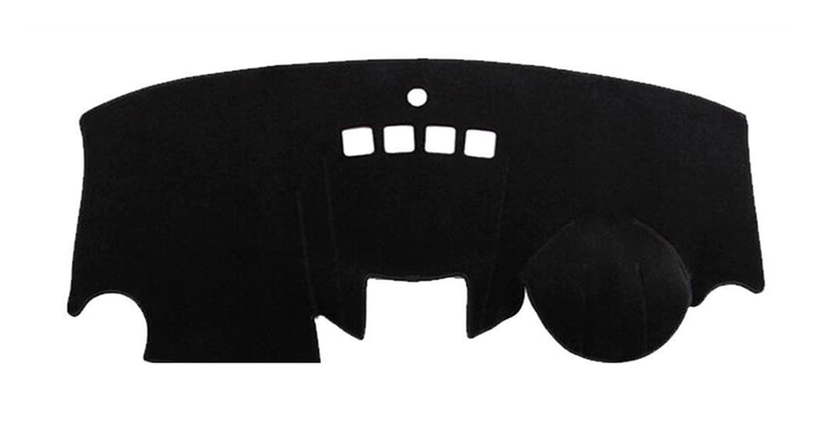 XIAOZHIWEN Car Dashboard Cover Pad Sunshade Dash Mat Instrument Carpet Compatible with Ford Feaster MK7 2009-2016 hnxzw (Color Name : Without Navigation, Size : Black Edge)