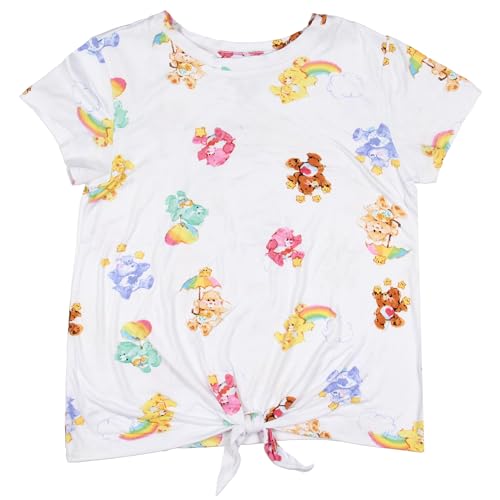Care Bears Girl's Rainbow All Over Print Kids Short Sleeve T-Shirt2