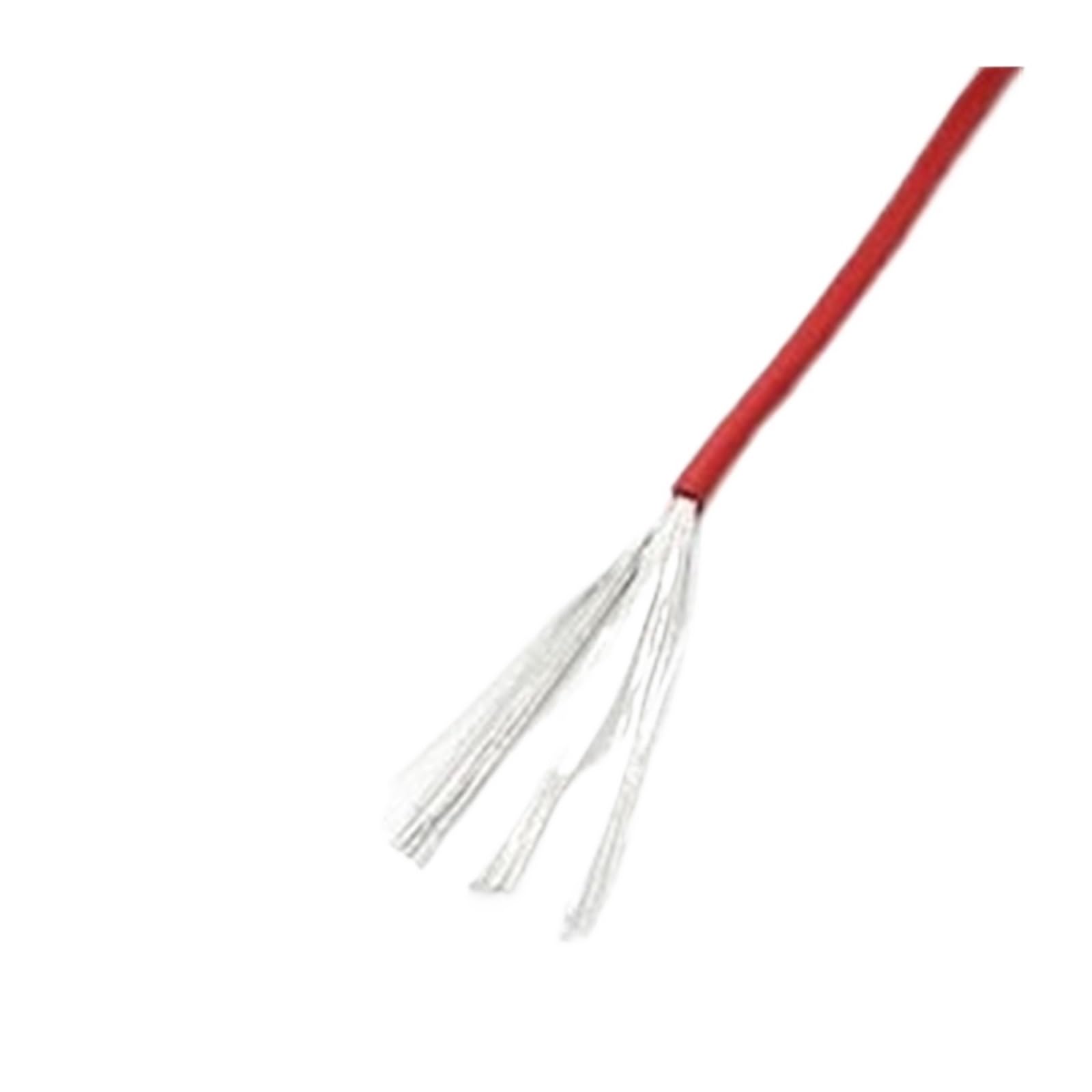 Cable electrónico UL1007 de 2/5/10/20/50m AWG 18 16, línea de conexión de iluminación de lámpara, Cable de Cobre estañado Aislado con PVC de 300V(Red,10m 16AWG)