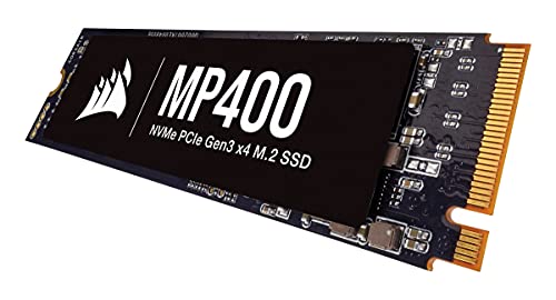 Image of Corsair MP400 1TB M.2 NVMe PCIe x4 Gen3 SSD (Sequential Read Speeds of up to 3,480 MB /s, Write Speeds of up to 1,880 MB /s, High-Density 3D QLC NAND) Black