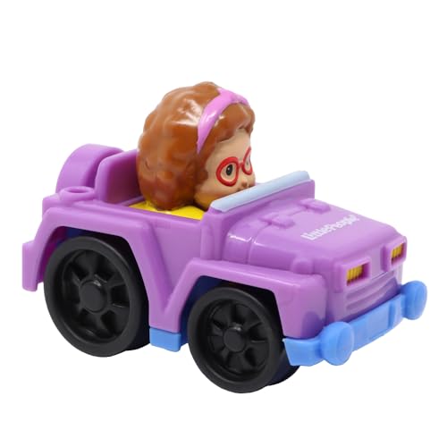 Fisher-Price Replacement Part for Collectible Little People Wheelies Car Playset T5635 - Replacement Purple Sport Utility Vehicle SUV with Attached Driver Maggie Figure