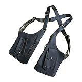 Palaufr Cruzada para Hombre | Mochila Antirrobo Impermeable Con Múltiples Bolsillos Y Correa Ajustable | Ajustable Bajo El Brazo,Para Uso Diario De Viaje Trabajo Y Exteriores Con Teléfonos Tarjetas Y