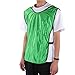 SPYMINNPOO 12 PCS Vests, Soccer Team Practice Jersey Breathable Lightweight Ventilated with Flexible Side Bands for Sports Adults (Grass Green Adult Model)