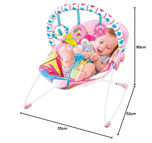 Mastela Soothing Vibration Bouncer Pink (6790) - Image 5 thumbnail