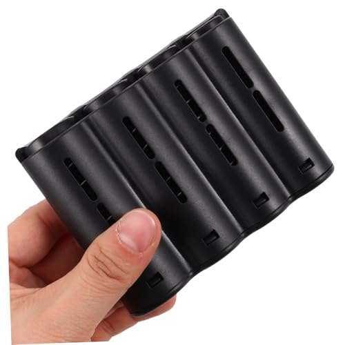 Caja plástica organizadora de monedas 4 compartimentos negra miniatura 3