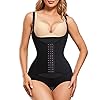 REYEOGO-Waist-Trainer-for-Women-Shapewear-Bodysuits-Firm-Body-Shaper-Butt-Lifter-Tummy-Control-Corset-Slimming-Girdles REYEOGO Waist Trainer for Women Shapewear Bodysuits Firm Body Shaper Butt Tummy Control Faja Colombiana Open Bust Corset (Medium, Black)