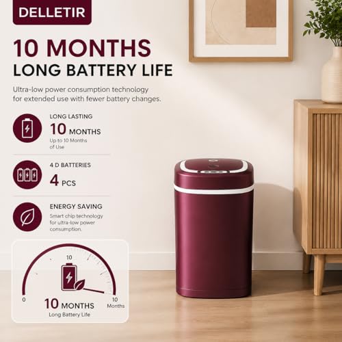 Caneca de basura con sensor de movimiento 15L miniatura 4