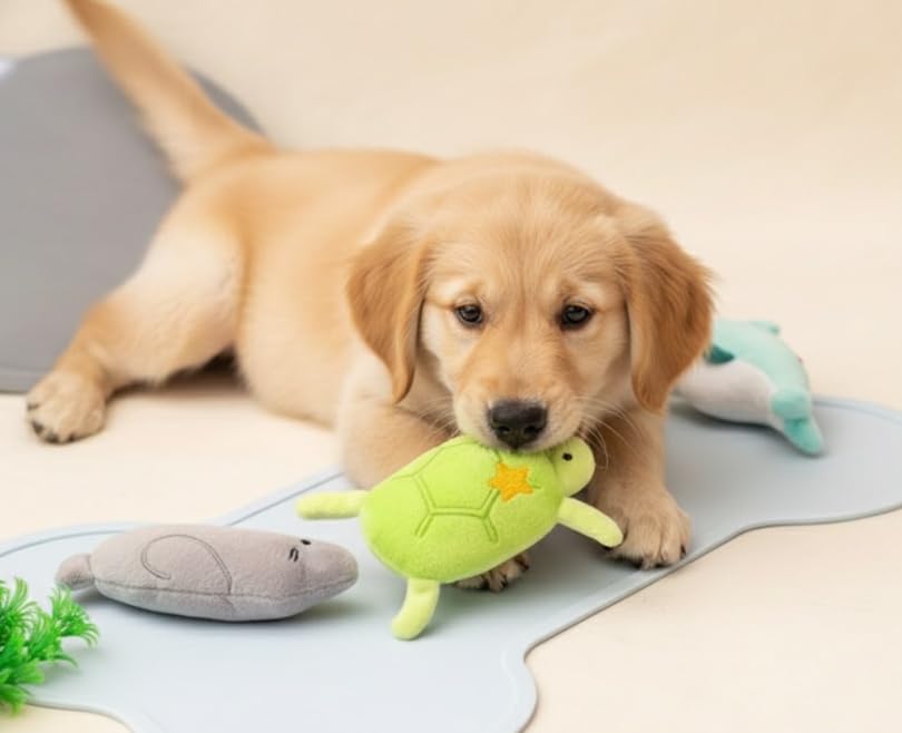Juguetes de peluche con chirrido para perros y gatos, pack de 3 miniatura 2
